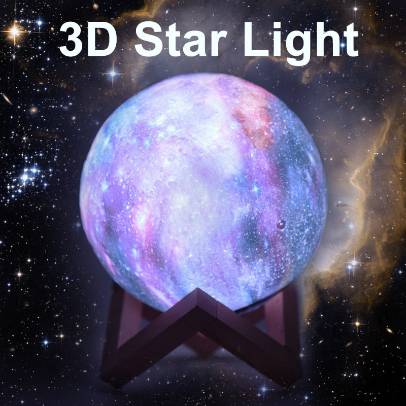 3D Star Galaxy Lamp